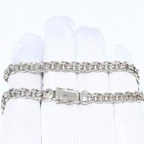 Серебряная цепь плетение Бисмарк Высоковы 585 БГКР 80 БГКР 80 фото